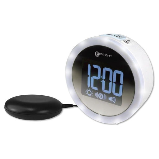 Geemarc Wake 'n' Shake Star Extra Loud Alarm Clock with Vibrating Pad - Accessories4hearingaids